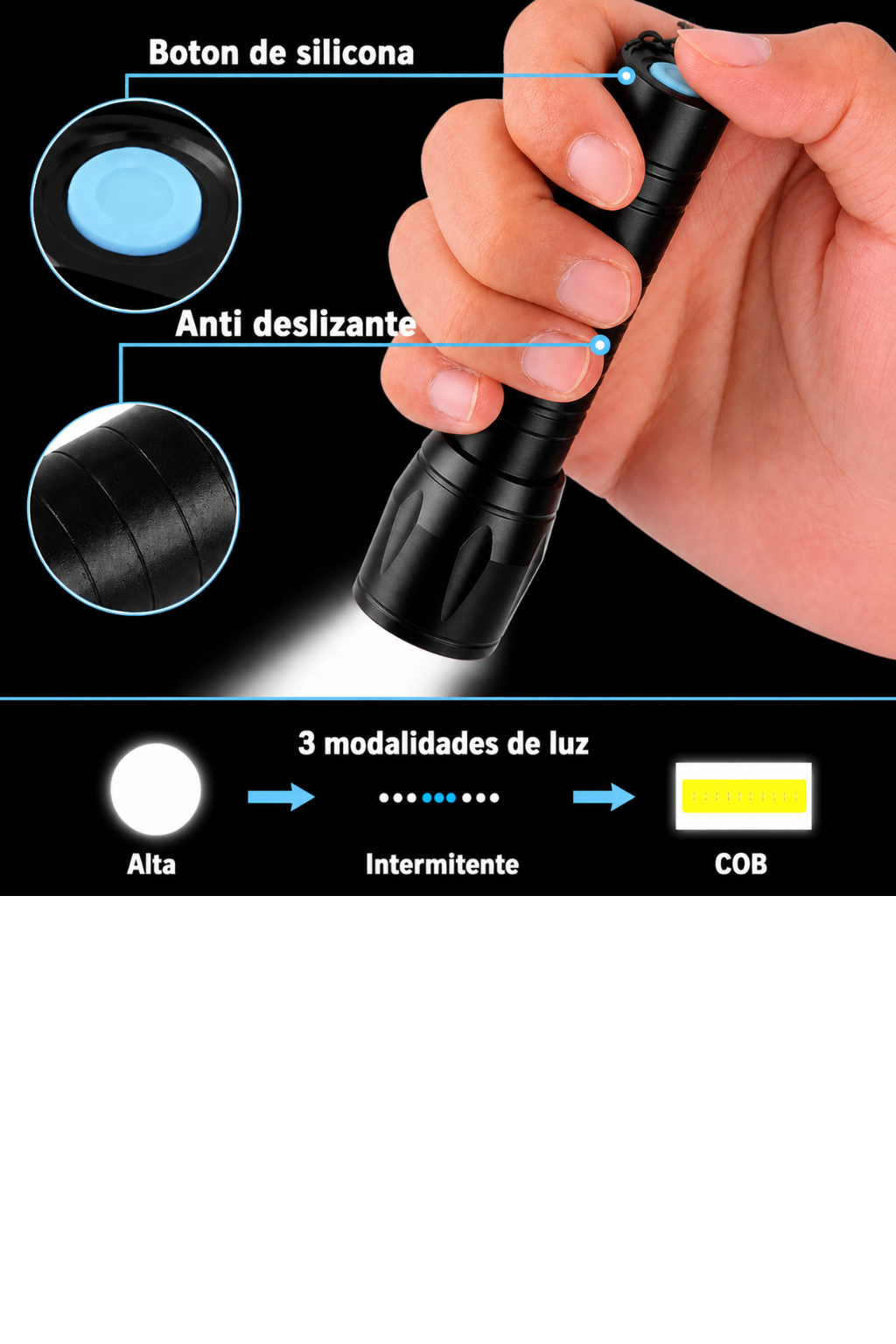 Linterna tactica mini