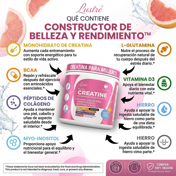 Creatina Lustre Monohidratada Polvo