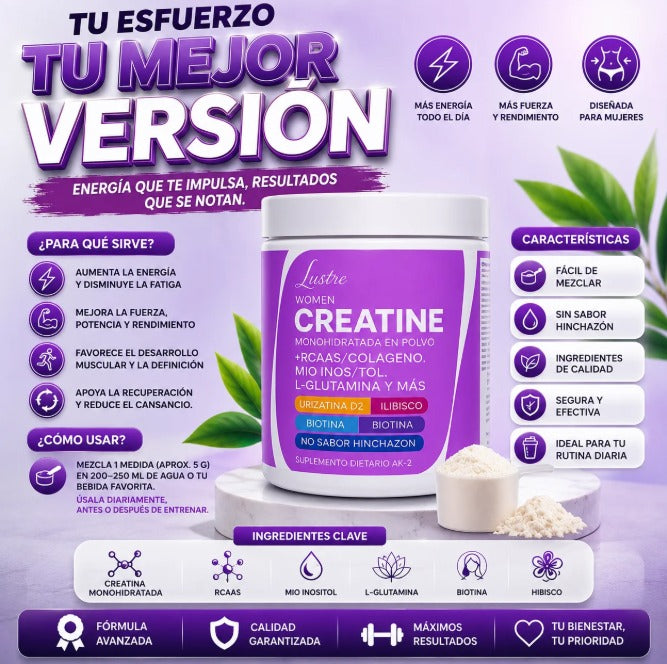 Creatina Lustre Monohidratada Polvo