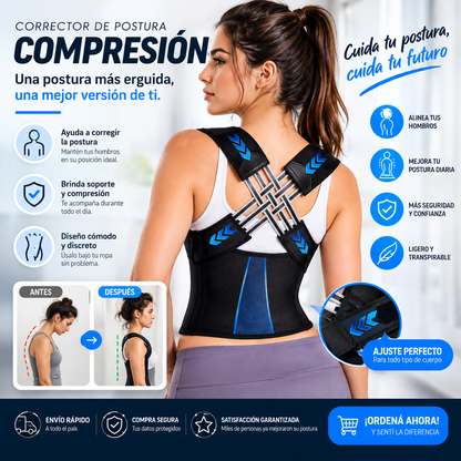 Corrector de postura compresión